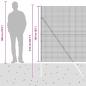 Preview: Schweißdrahtzaun mit 7 Pfosten Grau 1.6x10 m Stahl