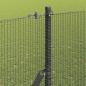 Preview: Schweißdrahtzaun mit 13 Pfosten Grau 1,5x50 m Stahl