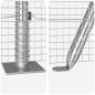 Preview: Schweißdrahtzaun mit 13 Flanschpfosten 0.4x50 m Galvanisierter Stahl