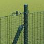 Preview: Schweissdrahtzaun mit 7 Flanschen Pfosten Grün 1.5x10 m Stahl
