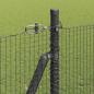 Preview: Schweißdrahtzaun mit 13 Flanschpfosten Grau 1,4x25 m Stahl