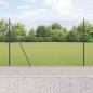 Preview: ARDEBO.de - Geschweißter Drahtzaun mit 13 Flanschpfosten Grau 1,5x50 m Stahl
