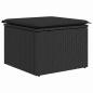 Preview: Gartensofa-set 8 stk. Schwarz Poly-Rattan