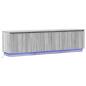 Preview: TV Schrank mit LED Grau Sonoma 180x38x49 cm Holzwerkstoff