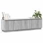 Preview: TV Schrank mit LED Grau Sonoma 180x38x49 cm Holzwerkstoff