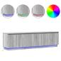 Preview: TV Schrank mit LED Grau Sonoma 180x38x49 cm Holzwerkstoff