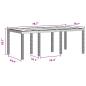 Preview: 9-teiliges Garten Essset Anthrazit Poly Rattan