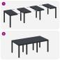 Preview: 9-teiliges Garten Essset Anthrazit Poly Rattan