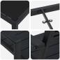 Preview: 5-teilige Garten Essgruppe Schwarz HDPE