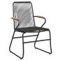 Preview: 7-teiliges Garten Essbereich Set Schwarz PVC Rattan