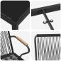 Preview: 7-teiliges Garten Essbereich Set Schwarz PVC Rattan