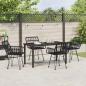 Preview: 5-teiliges Gartentisch-Set Schwarz Poly Rattan