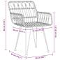 Preview: ARDEBO.de - 7-teiliges Garten-Essset Schwarz Poly Rattan