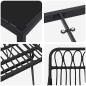 Preview: 7-teiliges Garten-Essset Schwarz Poly Rattan