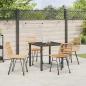 Preview: 5-teiliges Garten-Ess-Set Brauner Poly Rattan