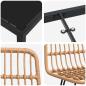 Preview: 5-teiliges Garten-Ess-Set Brauner Poly Rattan
