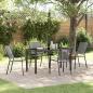 Preview: ARDEBO.de - 5-teiliges Garten-Esszimmer-Set Anthrazit Stahl