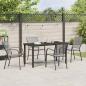 Preview: 5-teiliges Garten-Esszimmer-Set Anthrazit Stahl