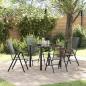 Preview: ARDEBO.de - 4-teiliges Garten-Set aus Anthrazitstahl