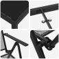Preview: 7-teiliges Gartentisch-Set Anthrazit Stahl