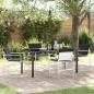 Preview: ARDEBO.de - 5-teiliges Garten-Ess-Set mit Kissen, Weiß, Textilene und Stahl