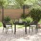 Preview: 3-teiliges Garten-Essset Braun Poly-Rattan