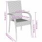 Preview: 3-teiliges Garten-Ess-Set Braun Poly-Rattan