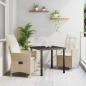Preview: ARDEBO.de - 3-teiliges Garten-Esszimmer-Set mit Kissen Beige Poly Rattan