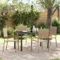 Preview: ARDEBO.de - 5-teiliges Garten-Essset Beige Poly-Rattan