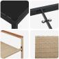 Preview: 5-teiliges Garten-Essset Beige Poly-Rattan