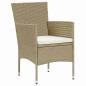 Preview: 4-teiliges Gartenessset Beige Poly-Rattan