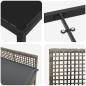 Preview: 7-teiliges Garten-Essset mit Kissen Grau Poly Rattan