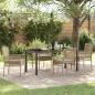 Preview: ARDEBO.de - 5-teiliges Garten Essset mit Kissen Beige Poly Rattan