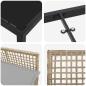 Preview: 5-teiliges Garten Essset mit Kissen Beige Poly Rattan