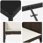 Preview: 5-teiliges Garten Esszimmer Set mit Kissen Braun Poly Rattan