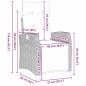 Preview: 7-teiliges Garten-Dining-Set Grau