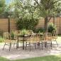 Preview: ARDEBO.de - 7-teiliges Garten-Dining-Set Braun Poly Rattan