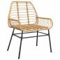 Preview: 7-teiliges Gartenessset Braun Poly-Rattan