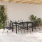 Preview: Set mit 4 Schwarz PE-Rattan Mittel UV-beständige Materialien