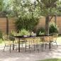 Preview: ARDEBO.de - Garten Essgruppe 7 stk. Braun Poly-Rattan