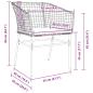 Preview: Set aus 3 Schwarz Poly-Rattan, Pulverbeschichteter Stahl Standard