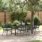 Preview: ARDEBO.de - Set aus 4 Schwarz Poly-Rattan Zweisitzer