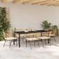 Preview: Garten Essgruppe 7 stk. Braun Poly-Rattan