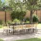 Preview: ARDEBO.de - Garten Essgruppe 9 stk. Braun Poly-Rattan