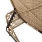 Preview: Sonnenliege Beige und Hellgrau PE Rattan 157 x 55 x 92 cm Faltbar