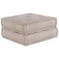Preview: ARDEBO.de - Modularer Pouf Hellbraun 70x70x36 Stoff
