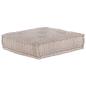 Preview: Modularer Pouf Hellbraun 70x70x36 Stoff