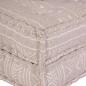 Preview: Modularer Pouf Hellbraun 70x70x36 Stoff
