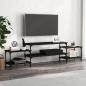 Preview: ARDEBO.de - TV-Schrank Schwarz 197x35x52 cm Holzwerkstoff