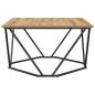 Preview: Couchtisch Massivholz Eiche 80x80x45 cm